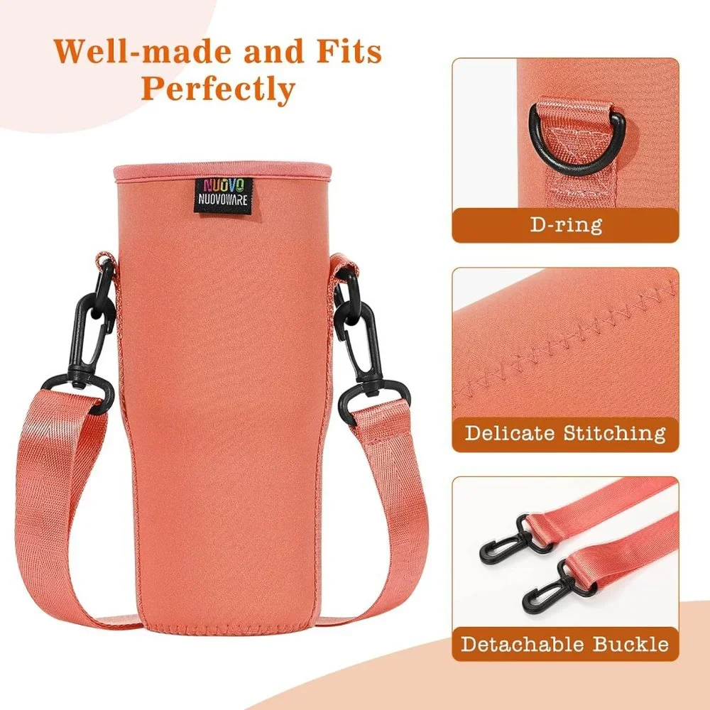 NEW Nuovoware 30 oz Bottle Carrier Bag for Stanley Flip Pomelo Color With Strap - Picture 4 of 5